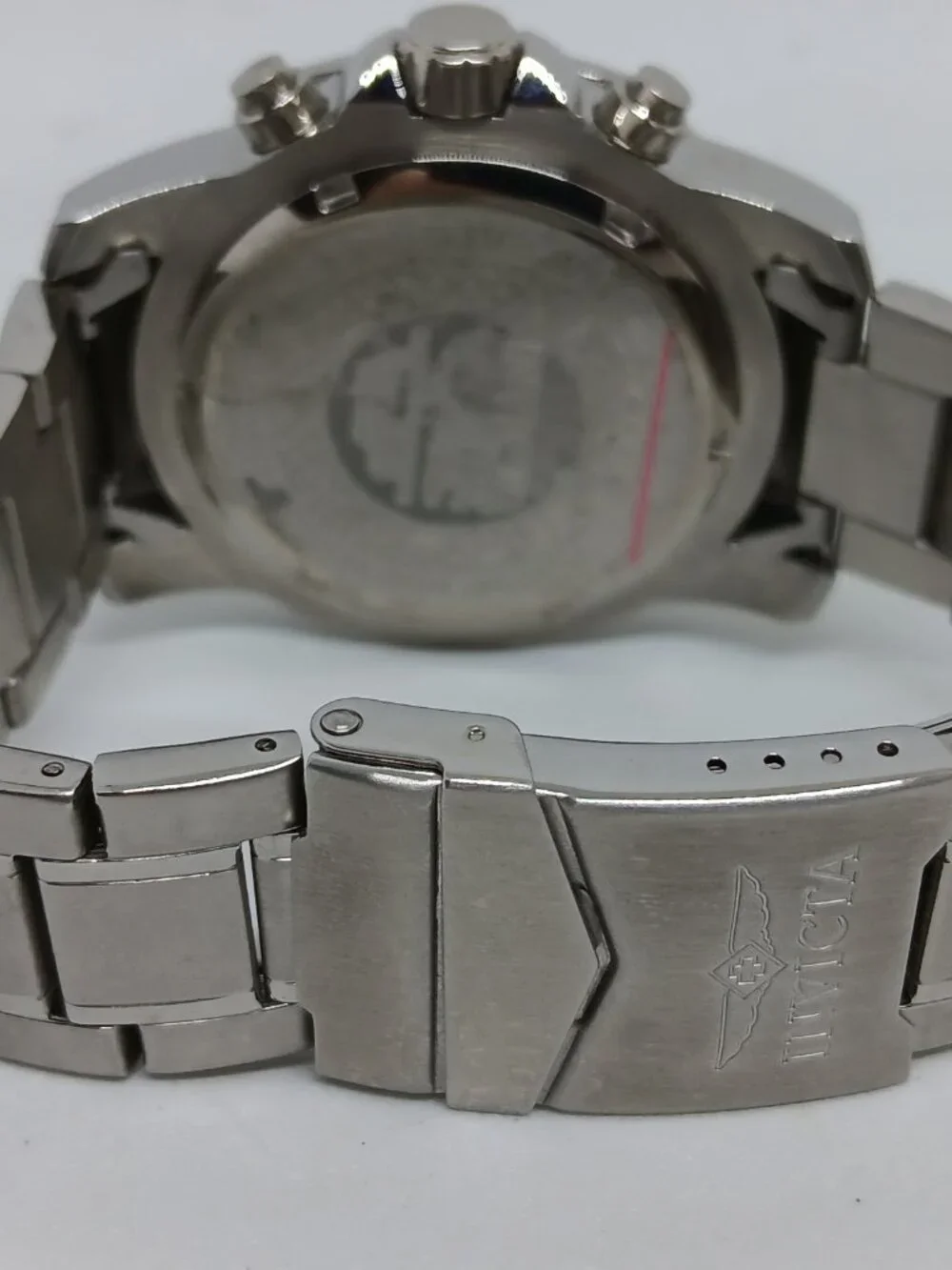 Invicta Pro Diver 17253 Men's 45 mm Silver/Black S/Steel Chrono Watch EX-DISPLAY
